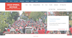 Desktop Screenshot of cityofcedarsprings.org
